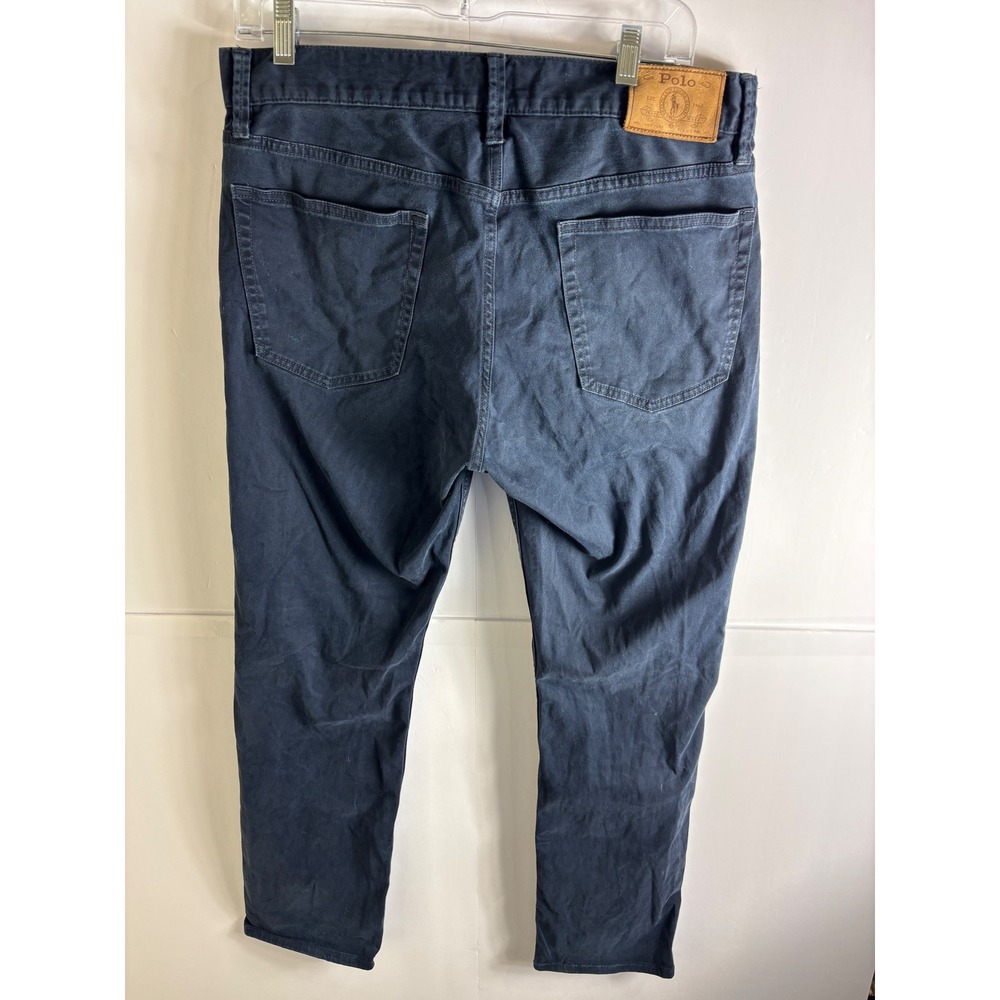 Polo Ralph Lauren Varick Slim Straight‎ Navy Blue Pants Mens 32x30 Five Pocket